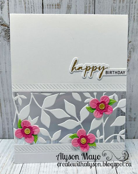 Cards Vellum Ideas, Handmade Cards Using Acetate, Ladies Birthday Cards Handmade, Ladies Birthday Card Ideas, Acetate Cards Tutorials, Cards With Acetate, Acetate Cards Ideas, Gap Cards, Ladies Birthday Cards