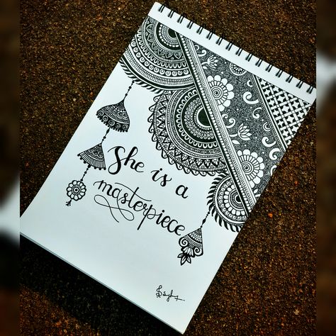 मंडला आर्ट Drawing, Meaningful Mandala Art, Sanskrit Project Cover Page, Mandala Drawing With Quotes, Mandala Art Unique Designs, Unique Mandala Drawing, Aesthetic Mandala Art, Unique Mandala Art, Mandala Arts