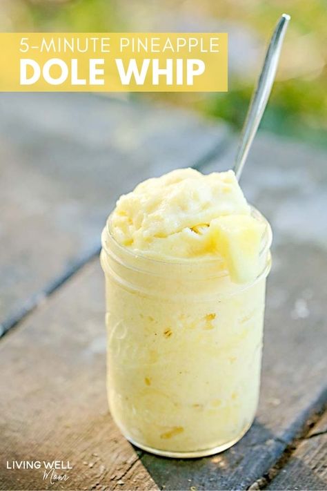 Pineapple Dole Whip, Eating Pineapple, Dole Whip Recipe, Weight Watcher Desserts, Dole Whip, Detox Smoothie, Healthy Sweets, Frozen Desserts, Puddings