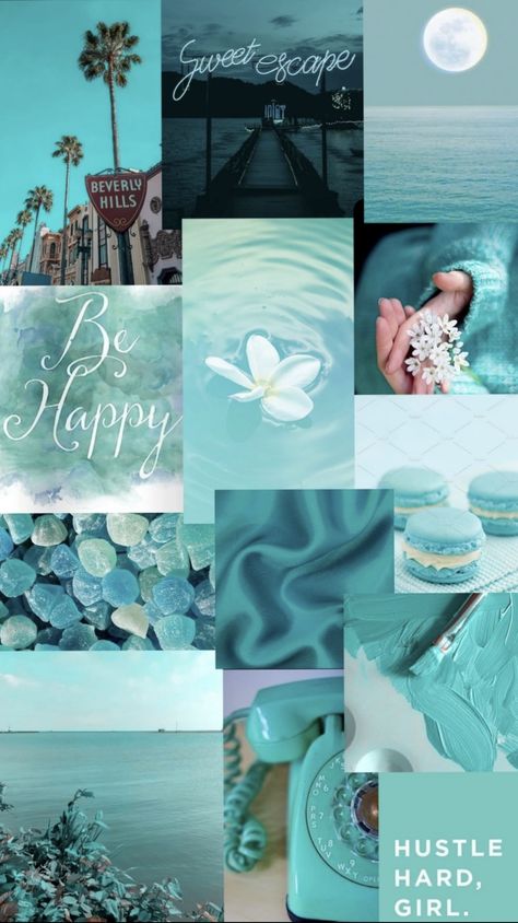 Turquoise blue aesthetic collage wallpaper Letter N Wallpaper Iphone, N Letter Wallpaper, N Aesthetic Letter, Letter N Aesthetic, N Wallpaper Letter, Turquoise Blue Aesthetic, Letter N Wallpaper, Blue Aesthetic Collage Wallpaper, Aesthetic Blue Collage