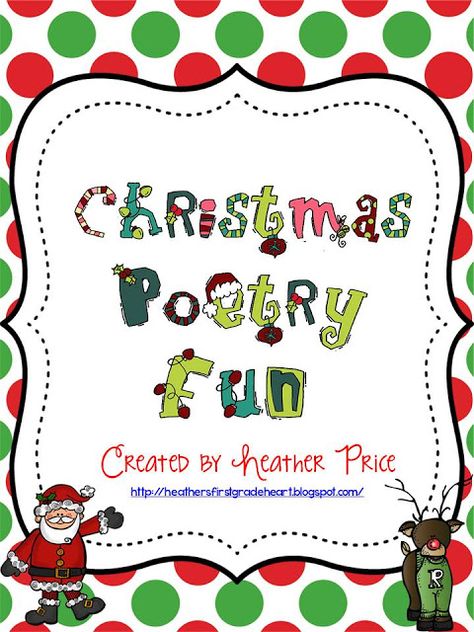 Lots of fun Christmas poems..from Santa to the Polar Express. A great holiday *freebie*. Christmas Poetry Activities, Christmas Activities For School, Christmas Poetry, December Writing, Grinch Stuff, Poetry Tea Time, Winter Poems, Christmas Learning, Christmas Poem