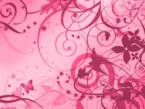 Pretty and Pink! Butterflies, Wallpapers, Stars, Pink