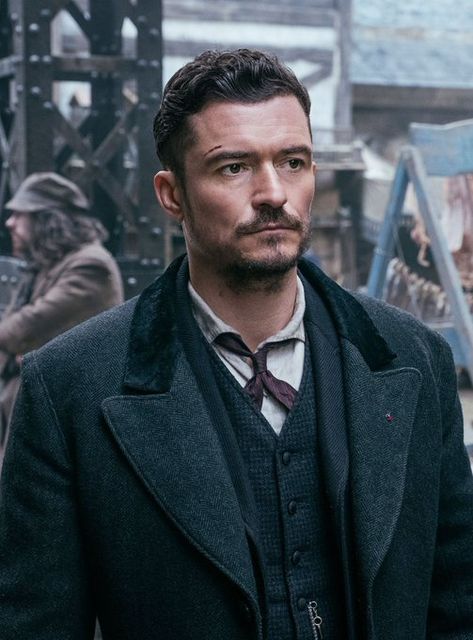 Carnival Row Orlando Bloom, Orlando Bloom Carnival Row, Rycroft Philostrate, Orlando Bloom Legolas, Carnival Row, Jared Harris, William Turner, Mary Shelley, New Fantasy