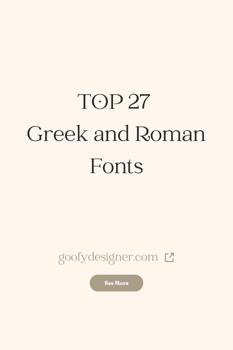 Find out the best Greek and Roman fonts out there. Check out my article where you’ll find amazing font inspiration for Greek and Roman fonts. #fonts #fontideas #fontinspiration #bestfonts #greekandromanfonts Greek Font Style, Stylish Number Fonts, Roman Typography, Greek Letters Font, Number Font, Modern Fonts Free, Greek Font, Scrapbook Fonts, Free Handwritten Fonts