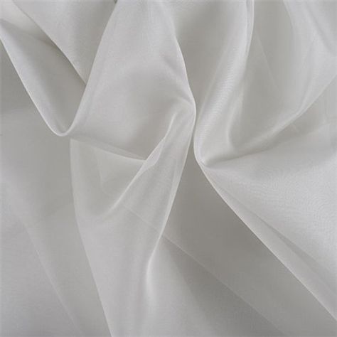 Light Gray Silk Organza, Fabric By The Yard