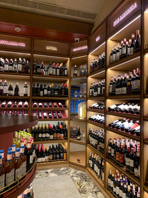 Alcohol Shop Design Liquor Store, Luxury Liquor Store, Wine Shop Interior Design Liquor Store, Liquor Store Design Interiors, Wine Store Design, Wine Shop Interior, Alcohol Store, Alcohol Shop, Whisky Shop