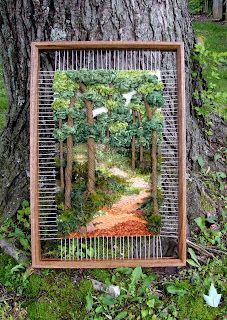 Weaving Loom Diy, Weaving Loom Projects, Weaving Wall Hanging, Weaving Tutorial, Landscape Quilts, Moss Art, Woven Wall Art, Diy Weaving, Textile Fiber Art