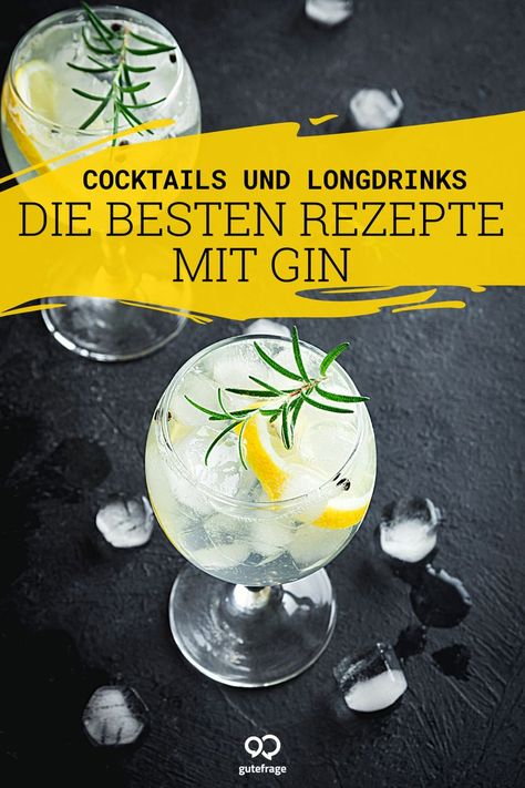 🍸 Gin Tonic ist das alkoholische Getränk, das auf keiner Party fehlen darf. 😋 Doch Gin hat viel mehr zu bieten: Ob süß, scharf, herb, Longdrink oder Cocktail: wir verraten Euch die besten Rezepte! ❗ Folge unserem Link und erfahre, wie Du den klassischen Gin Tonic und andere leckere Coktails und Longdrinks mit Gin selber mischen kannst. Gin Mixed Drinks, Tonic Cocktails, Gordon's Gin, Cocktail Gin, Long Island Iced Tea, Gin Cocktail, Dirty Thirty, Gin Fizz, Winter Cocktails