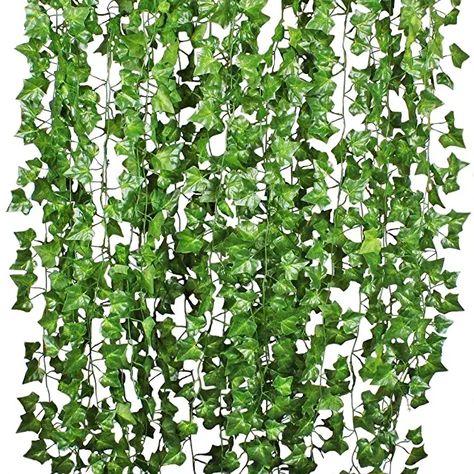 Amazon.com.au : hanging ivy Jardin Vertical Artificial, Fake Ivy, Vine Decoration, Jungle Theme Parties, Artificial Hanging Plants, Ivy Vine, Ivy Plants, Ficus Elastica, Hanging Vines