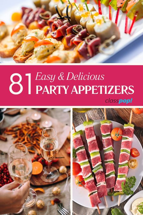 There are hundreds of delicious & inventive party appetizers to serve at your next function. See our list of the best classics, as well as unique ideas. Around The World Appetizer Party, Unique Appetizers For Party, New Years Party Appetizer Ideas, Unique Appetizer Ideas, Heavy Appetizers Party, New Years Appetizer Ideas, Trending Appetizers, Delicious Party Appetizers, Birthday Party Appetizers