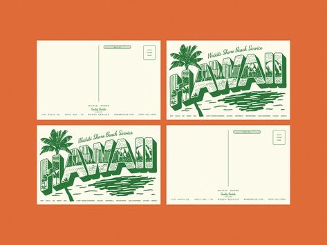 Waikiki Shore Beach Service - Illustrated postcards by Philippa Vernals Hawaii Postcard, New Branding, Graphic Design Blog, Illustration Branding, Travel Postcard, Postcard Printing, Postcard Design, Holiday Postcards, April 20