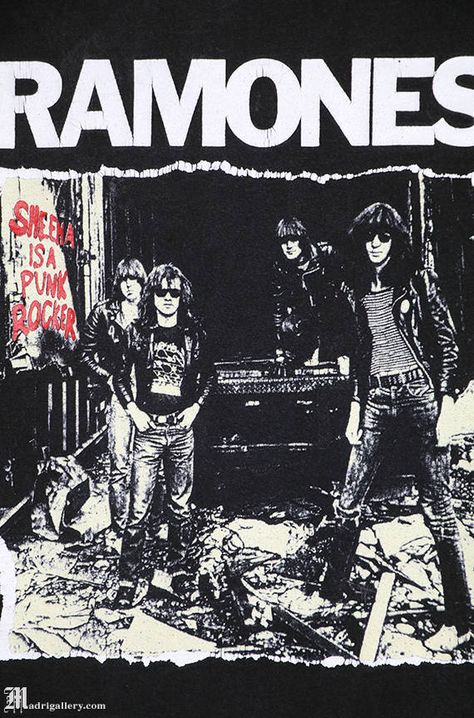 The Ramones t shirt, vintage rare tee, hardcore punk, punk rock t-shirt, Sheena is a Punk Rocker Vintage Punk Rock Flyers, Sheena Is A Punk Rocker, Punk Revival Design, Ramones Aesthetic, Hardcore Punk Fashion, 70s Punk Aesthetic, Punk Bands Posters, Punk Album Covers, Punk Rock Posters