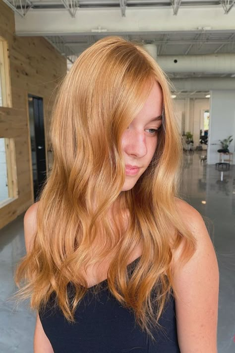 Hair Copper Blonde, Red To Blonde Hair, Blonde Balayage On Brown Hair, Strawberry Blonde Balayage, Ginger Blonde Hair, Balayage On Brown Hair, Strawberry Blonde Hair Ideas, Balayage Red, Red Copper Hair