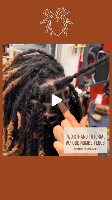 18K views · 1.5K likes | KNOTTY LOC LAB, LLC on Instagram: "Annichia gives us a tutorial on how to two strand twist when your client has an odd number of locs! Tune in to the tips ☺️🫡 . . . . #locs #nyclocs#locstyles #locsofinstagram  #locsalon #Nylocs #knottyloclab #loctitian #locstylist #loccare #locmaintenance  #locnation #longlocs #locspiration #locstylesforwomen #locjourney  #teamlocs  #shortlocs #starterlocs #loclivin #womenwithlocs #explorepage #explore" How To Do Two Strand Twist On Locs, Two Twist Locs, 2 Strand Twist Styles Locs, Two Strands Twist Locs, Twist Over Locs Protective Styles, Two Strand Twist On Locs, Two Strand Twist Locs Styles For Women, Two Strand Locs, Starter Locs Two Strand Twist