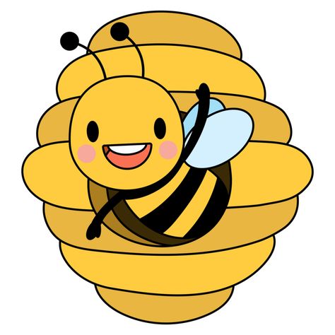 Honey Bee Filled Clipart Honey Bee Clipart, Bee Clipart, Bee Dress, Face Icon, Dress Drawing, Honey Bee, Free Png, Colorful Art, Template Design