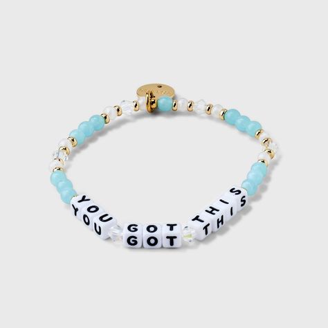 You Got This Bracelet, Inspirational Beaded Bracelets, Funky Beaded Bracelets, Bracelet Sayings, Words Bracelets, Little Words Project Bracelets, Bracelets With Words, Word Jewelry, Word Bracelets