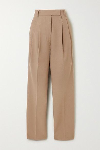 Summer Trends Outfits, Tan Pants, Frankie Shop, Fesyen Hijab, Pantalon Large, Casual Style Outfits, Straight Leg Pants, Fashion Pants, Classy Outfits