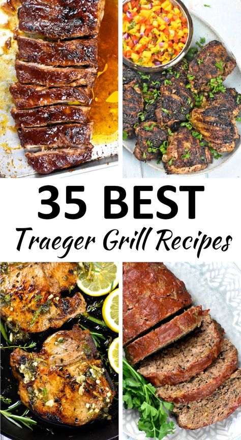 Smoked Meat Traeger, Grill And Smoker Recipes, Simple Traeger Recipes, Easy Smoked Dinner Ideas, Easy Traeger Dinners, Smoked Meat Recipes Ideas, Things To Make On The Smoker, Traeger Meat Recipes, Best Meats For Smoker