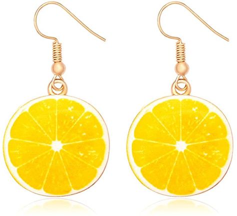 Preppy Earrings, Watermelon Earrings, Lemon Earrings, Fruit Earrings, Earrings Summer, Kiwi Fruit, Cute Fruit, Instagram Outfits, Earrings Cute