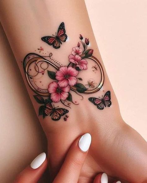 Realistic Jewel Tattoo, Monarch Tattoos, Cool Wrist Tattoos, Hand And Finger Tattoos, Butterfly Tattoos For Women, Tattoos For Women Flowers, Tasteful Tattoos, Forearm Tattoo Women, Hand Tattoos For Women