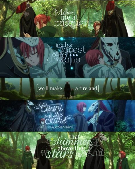 Ancient Magus Bride Quotes, Anime Lesson, Magnus Bride, Fantasy Au, Bride Quotes, Magus Bride, Ancient Magus Bride, The Ancient Magus Bride, Multi Picture