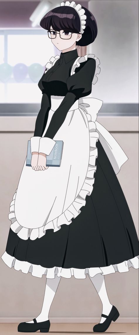 Maids Costume, Sans Cosplay, One Punch Man Funny, Komi-san Wa Komyushou Desu, Maid Cosplay, Anime Drawing Books, Anime Maid, Sans Cute, Maid Outfit