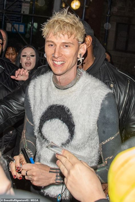 Machine Gun Kelly shows off blackout arm tattoo in fuzzy vest following show in NY... after Megan Fox confirmed they ended their engagement Check more at https://maholicious.com/machine-gun-kelly-shows-off-blackout-arm-tattoo-in-fuzzy-vest-following-show-in-ny-after-megan-fox-confirmed-they-ended-their-engagement/ Blackout Arm Tattoo, Heavily Tattooed, Blackout Tattoo, Free Shows, Latest Celebrity News, Megan Fox, All Smiles, Celebrity Entertainment, Arm Tattoo