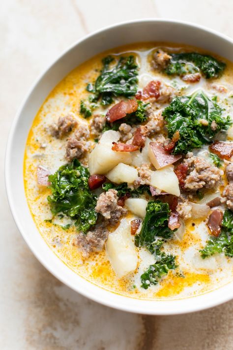 Instant Pot Zuppa Toscana, Salt Lavender, Toscana Recipe, Tuscan Soup, Zuppa Toscana Soup, Ham And Potato Soup, Toscana Soup, Mild Italian Sausage, Zuppa Toscana