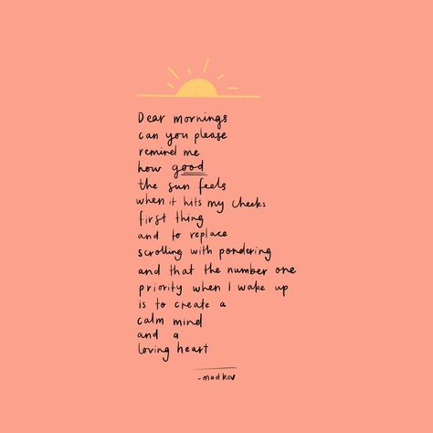 the reminder I need every morning ✨ #poem #poetry #artprint Morning Poem, Wake Me Up, Number One, Wake Up, Poetry, Mindfulness, Feelings, Art Prints, Books