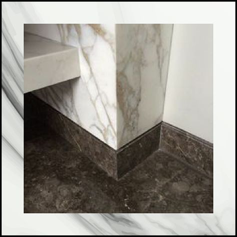 Our third specialisation is in MARBLE SKIRTING. It means a stone or wooden or tile board running along the base of a wall. It makes the space look complete and good.    #marble #skirting #marbleskirting #marblework #inlayworks #marbledesigns #floorwork #marblecreations #gattani #gattanienterprises #enterprises #marblestairs #marbledecor #marbleborder #shareart #artworkshops #artworkers #countertops #dreamhomegoals #decorationgoals #rangolidesigns Marble Skirting, Bathroom Baseboard, Marble Skirt, Tile Baseboard, Laura Hammett, Floor Skirting, Tile Board, Instagram Bathroom, Floor Molding