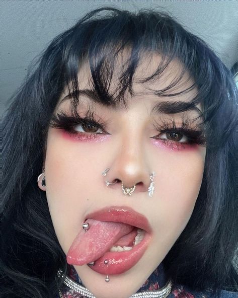 Madame Dream on Instagram: “Have you tried a piercing tongue on your 🍆? . . . . . . #tonguepiercing #eyebrowpiercing #tattooappreciationday…” Cute Tongue Piercing, Tongue Piercing Jewelry, Piercing Tongue, Mouth Piercings, Double Tongue Piercing, Tongue Ring, Arte Punk, Face Piercings, 2160x3840 Wallpaper