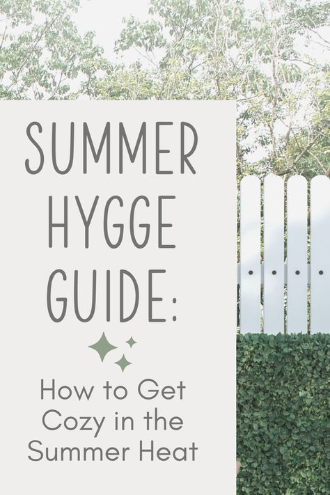 Summertime doesn't have to mean giving up on your favorite cozy traditions! Here are some tips for how you can enjoy summer hygge and stay cool in the process. From fun outdoor activities to must-have products, this guide has everything you need to get started. So relax and soak up the summer sun! Easter Outdoor Decorations, Cozy Activities, Hygge Summer, Hygge Tips, Hygge Inspiration, Easter Outdoor, Hygge Living, Cozy Hygge, Hygge Life