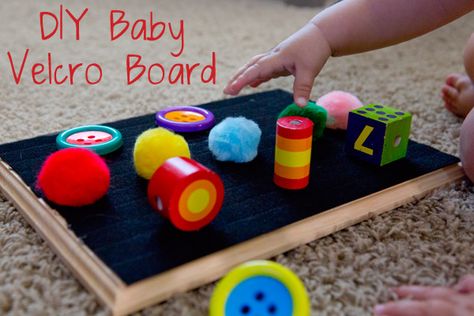 diy-velcro-baby-board                                                                                                                                                                                 More Velcro Sensory Play, Diy Velcro Board, Velcro Board, Velcro Activities, Infant Sensory, Perlengkapan Bayi Diy, Diy Sensory, Infant Room, Infant Classroom