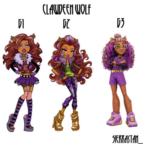 Gen 1 Monster High, Monster High G1 Vs G3, Clawdeen Wolf Gen 3, Gen 3 Monster High, Monster High Gen 1, Monster High Gen 3, G3 Clawdeen, Everafter High, Drawing Comics