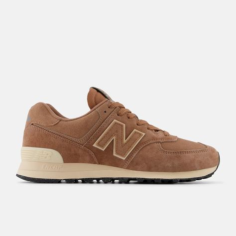 574, U574LWG Brown New Balance Shoes, New Balance 574 Sneakers, New Balance Shoe, Trail Design, New Balance Style, Affordable Shoes, Lifestyle Shoes, Summer Sneakers, Brown Tote