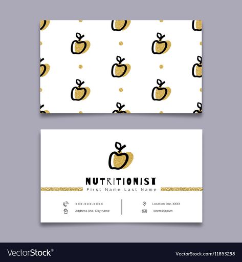 Dietitian Business Card, Dietitian Logo Design, Dietitian Logo, Nutritionist Logo Design, Nutritionist Business Cards, Nutritionist Logo, Unusual Artwork, Healthy Logo, Modern Hipster