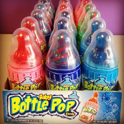 A Timeline of When Your Favorite Candies Got Their Start Bottle Pop Candy, Watermelon Pops, Hard Candy Lollipops, Candy Lollipops, Baby Pop, Rainbow Sherbet, Christmas Punch, Retro Candy, Candy Brands