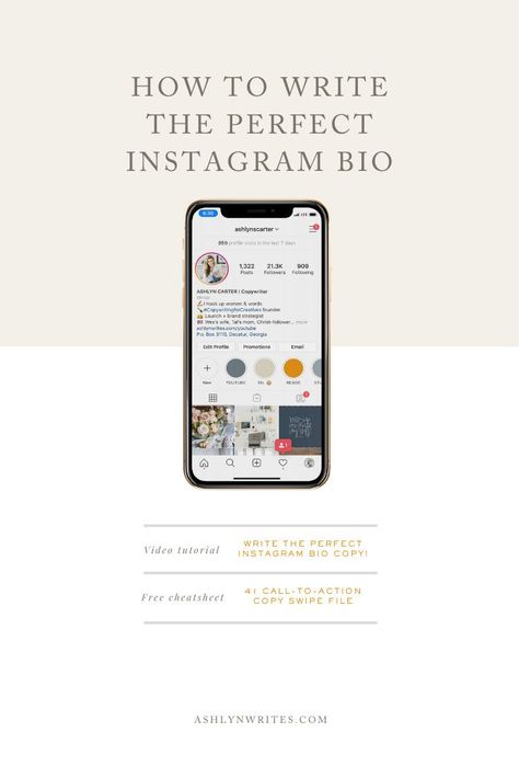 Need help on how to write the perfect Instagram bio copy? Or maybe you need some Instagram bio ideas for business. In this video, I am sharing three social media marketing tips to use the limited space in your bio to communicate what your business does, get discovered in search, and attract your ideal client to your website with a simple call-to-action. Personal Instagram Bio Ideas, Candle Business Instagram Bio, Iv Lounge, Perfect Instagram Bio, Ashlyn Writes, Instagram Bio Ideas, Small Business Instagram, Email Writing, Social Media Marketing Tips