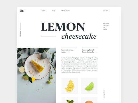 Recipe Layout by Marijana Grbovic Recipe Layout Templates, Instructions Design Layout, Recipes Design Layout, Recipe Design Graphic, Recipe Graphic Design, Food Magazine Layout, Recipe Layout, Food And Wine Magazine, Recipe Graphic