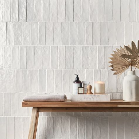 Bond Tile Amagansett 2" x 8" Ceramic Satin Subway Wall Tile & Reviews | Wayfair Cleaning Ceramic Tiles, Cleaning Tile Floors, Tiles For Wall, Ceramic Subway Tile, Ivy Hill Tile, Ceramic Floor Tiles, White Subway Tile, Ceramic Floor, Tile Work