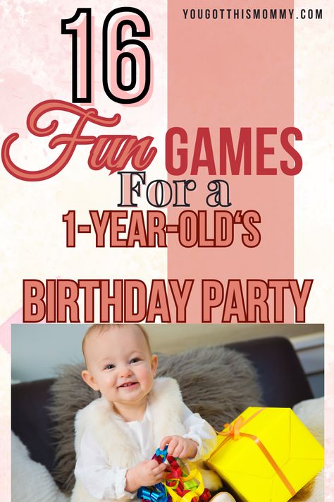 Enjoy the amazing fun tips for your 1-year-old's birthday party | Fun Games For a 1-year-old's Birthday Party Things To Do At One Year Old Party, Activities For One Year Old Party, Party Games For One Year Olds Birthdays, Games At First Birthday Party, Games For 1 Year Party, Games For 1 Year Baby Party, One Year Birthday Party Games, First Birthday Party Game Ideas, Activities For 1 Year Birthday Party