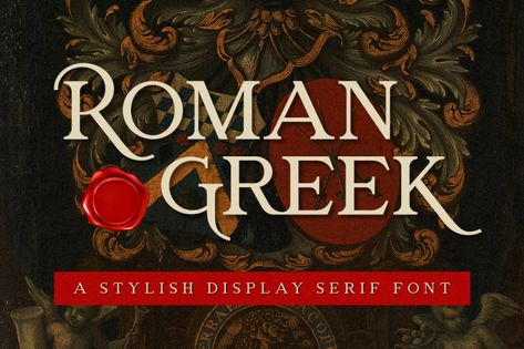 Roman Greek is an elegant and distinct serif font. Suitable to a wide variety of designs due to its neat and simple style, this font has the potential to become your favorite go-to font, no matter the occasion! Try before you buy Roman Greek font for iOS, Android, macOS, or Windows for free, or you […] The post Roman Greek Font appeared first on FreeFontDL. Greek Font, Roman Fonts, Writing Systems, Commercial Fonts, Font Generator, Font Free, Handwritten Fonts, Custom Fonts, Free Fonts Download