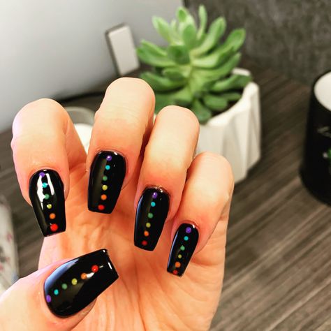 Lgbtq Nails, Spring Nail Inspiration, Nail Art Spring, Spring Nails 2020, Pride Nails, Rainbow Nails Design, Nails Styles, Goth Nails, Rainbow Nails