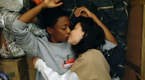 From Big Boo’s “big hetero hello” to Crazy Eye’s love poem for Piper, Orange Is the New Black isn’t short of iconic lesbian relationships and hilarious gay moments. To mark 10 years since the Emmy-winning series first burst onto Netflix in July 2013, we took a look back at the TV show’s best gay moments. […] The post Orange Is the New Black’s hottest lesbian relationships appeared first on PinkNews | Latest lesbian, gay, bi and trans news | LGBTQ+ news. Soso And Poussey, Poussey Washington, Female Libido, Laura Prepon, Honeymoon Phase, Crazy Eyes, Take Notes, Orange Is The New, I Love My Wife