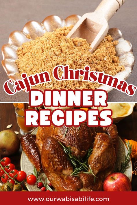 Discover the flavors of the Bayou this holiday season with our collection of Cajun Christmas dinner recipes. From zesty main courses to delightful desserts, bring the spirit of Louisiana to your festive table. Spice up your Christmas feast with the bold taste of Cajun cuisine. Get this easy recipe from ourwabisabilife.com Cajun Holiday Recipes, Caribbean Christmas Dinner, Cajun Christmas Dinner Menu Ideas, Cajun Christmas Food, Cajun Christmas Decorations, Cajun Appetizers, Cajun Christmas, Christmas Dinner Recipes, Traditional Christmas Food