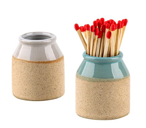 Match Holder With Striker, Match Cloche, Cute Matches, Matchstick Holder, Decorative Matches, Mini Pottery, Match Jar, Match Striker, Match Holder