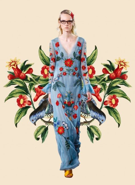 Botanical Fashion, Moda Floral, Miss Moss, Luxe Clothing, Botanical Illustration Vintage, Hippy Chic, Fashion Collage, Foto Vintage, Floral Fashion