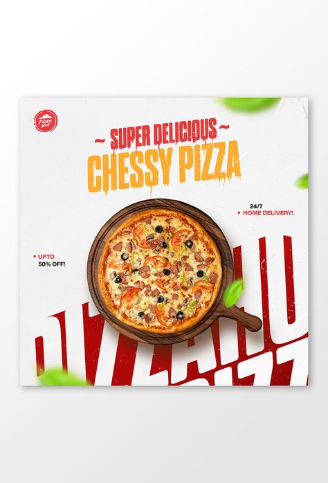 Pastry Poster Design Ideas, Food Products Ads, Advertising Design Food, Catering Social Media Post, Food Ad Design, Pizza Poster Design, Food Ads Design, Food Design Poster, Pizza Social Media Post