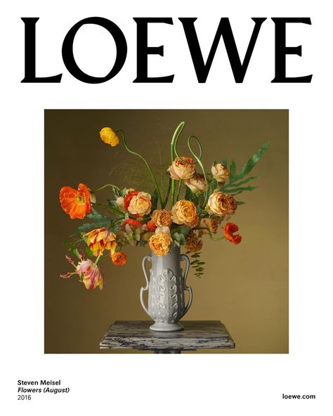 Med-res. Steven Meisel for Loewe - Flowers (August), 2016 Loewe Campaign, Saul Leiter, Campaign Photography, Amber Valletta, Tim Walker, Steven Meisel, Magazine Design, Graphic Design Inspiration, Illustrations Posters