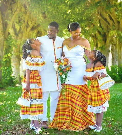 Madras Dress, Aso Ebi Dresses, Caribbean Outfits, Caribbean Fashion, Jamaican Culture, Women Gathering, Wedding Reception Dress, Glamour Dress, African Diaspora